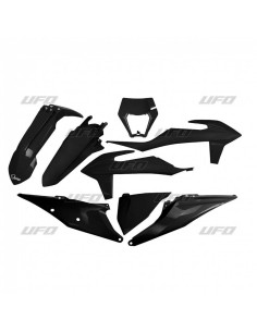 UFO Plastic Kit Black KTM...