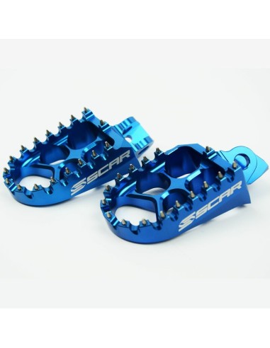 SCAR EVO Foot Pegs Blue