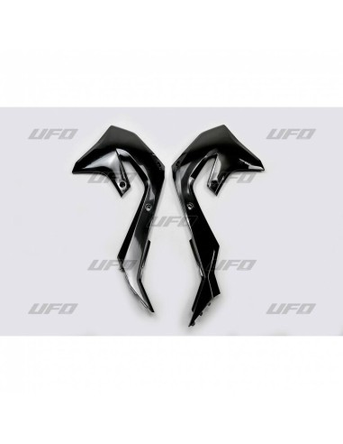 Huse pentru radiator UFO Negru Kawasaki KX450