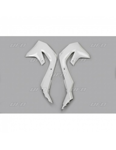 UFO Radiator Covers White Kawasaki KX450