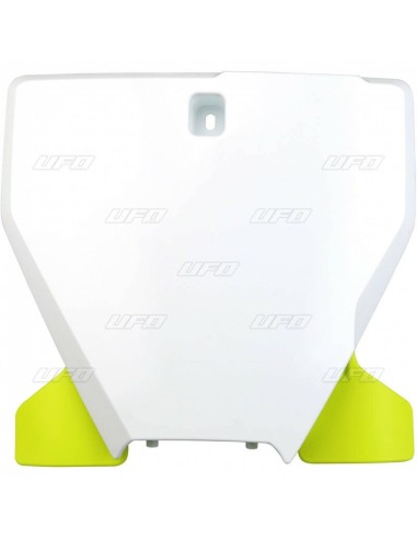 UFO Front Number Plate White/Black Husqvarna TC/FC