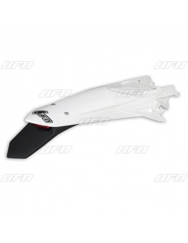 UFO Rear Fender + License Plate Holder /w Light White KTM EXC/EXC-F