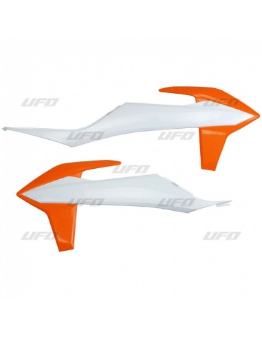Capace radiatoare UFO Portocaliu/Alb KTM EXC/SX/EXC-F/SX-F Multi