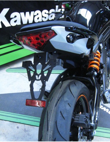 V PARTS License Plate Holder Black Kawsaki ER6