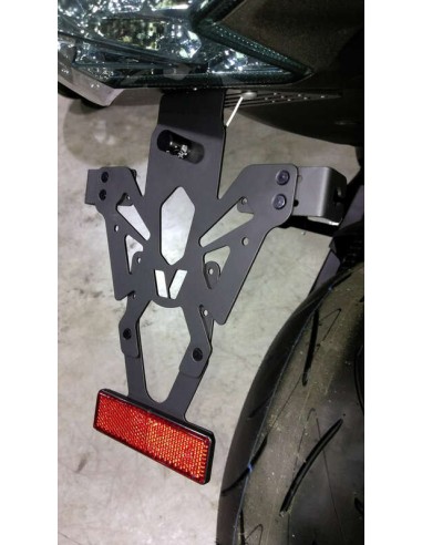 V PARTS License Plate Holder Black Universal