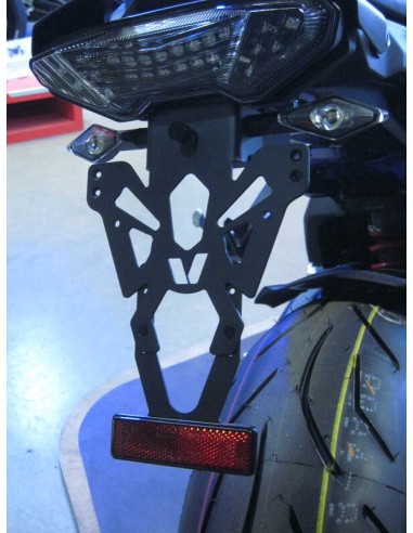 V PARTS License Plate Holder Black Yamaha MT-09/MT-10
