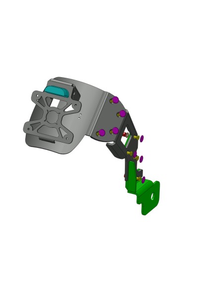 ACCESS DESIGN ''Wheel Fitted'' License Plate Holder Black Kawasaki Z800