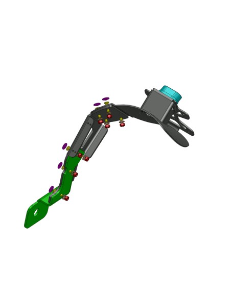 ACCESS DESIGN Suport plăcuță de înmatriculare „montat pe roți” negru Kawasaki Z800