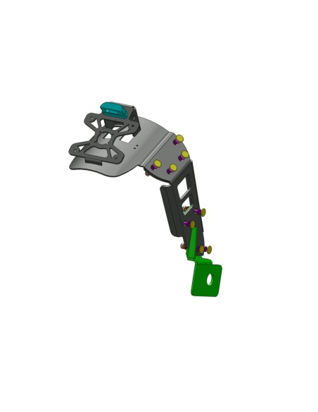 ACCESS DESIGN ''Wheel Fitted'' License Plate Holder Black Suzuki GSR750