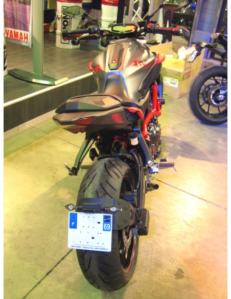 ACCESS DESIGN Suport plăcuță de înmatriculare „montat pe roți” negru Yamaha MT-07