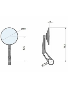 LSL Clubman Bar End Mirror... 2