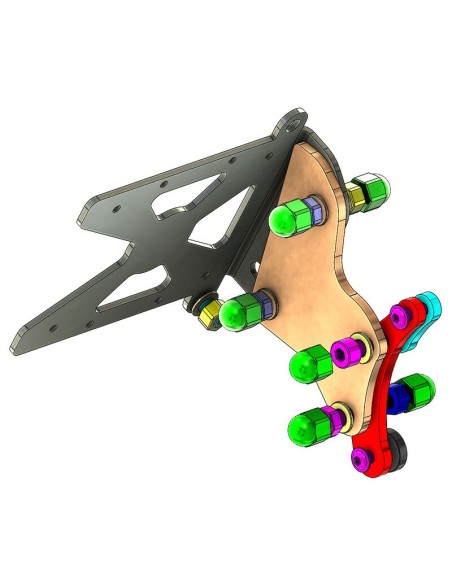 ACCESS DESIGN Side License Plate Holder Black BMW R Nine T1200