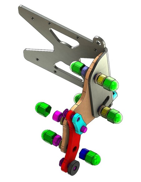 ACCESS DESIGN Side License Plate Holder Black BMW R Nine T1200