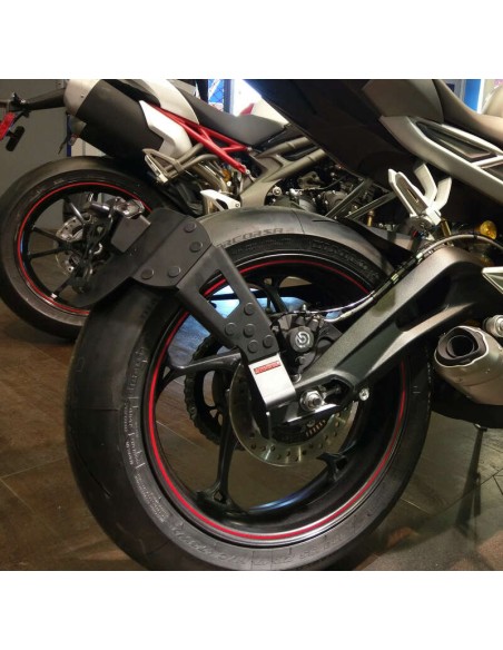 ACCESS DESIGN Suport plăcuță de înmatriculare „montat pe roți” negru Triumph Street Triple 800