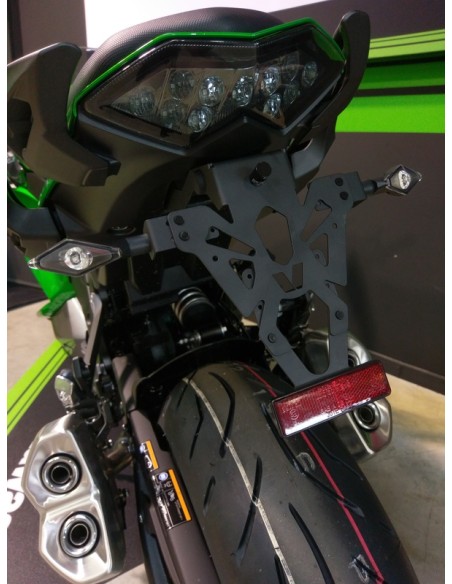 V PARTS License Plate Holder Black Kawasaki Z1000