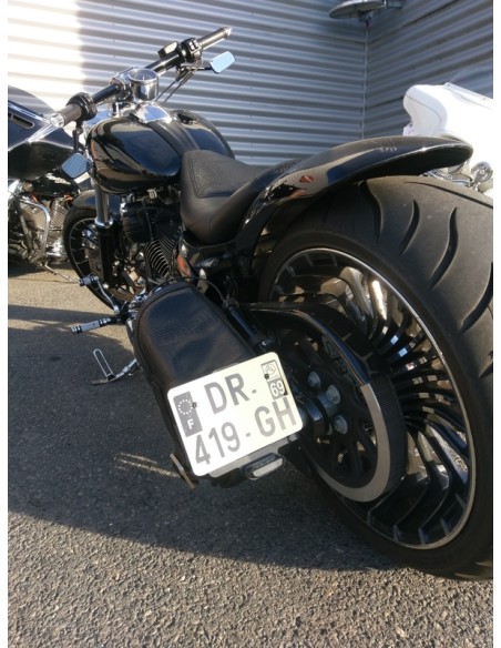 ACCESS DESIGN Suport lateral pentru plăcuță de înmatriculare Harley Davidson Breakout negru
