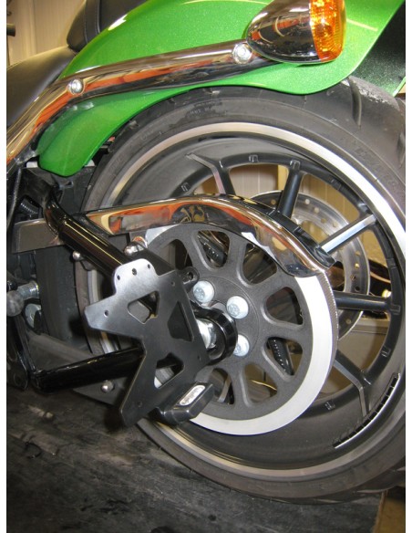 ACCESS DESIGN Suport lateral pentru plăcuță de înmatriculare Harley Davidson Breakout negru