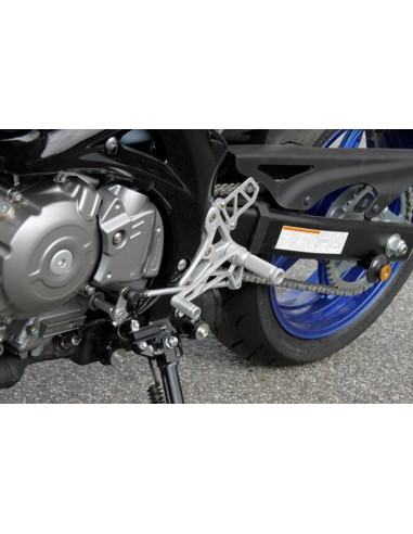 LSL Standard Rearset Black Suzuki SVF650 Gladius