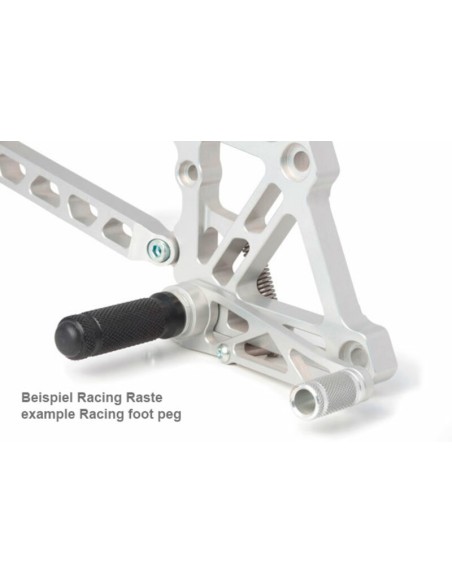 LSL Standard Rearset Black Suzuki SVF650 Gladius