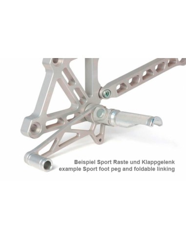 LSL Standard Rearset Black Suzuki...