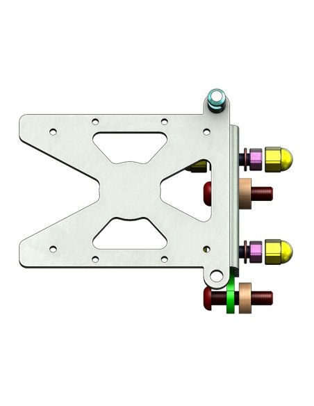 ACCESS DESIGN Suport lateral pentru plăcuță de înmatriculare Harley Davidson Fat Bob 114 negru