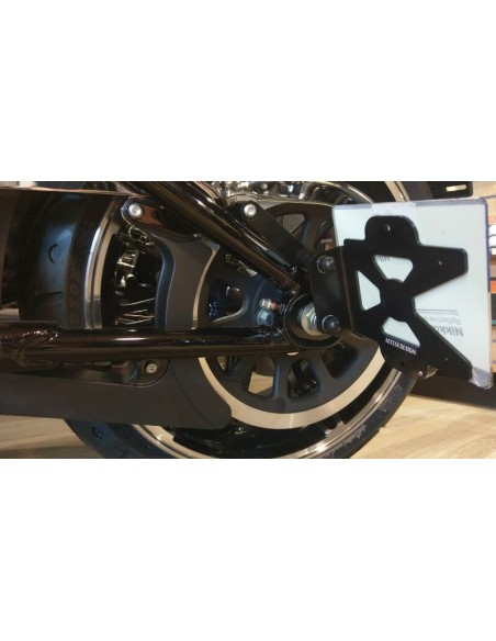 ACCESS DESIGN Side License Plate Holder Black Harley Davidson