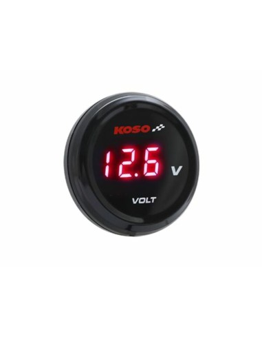 KOSO i-GEAR Volt Meter Red Display