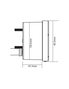 Vitezometru KOSO D75 Negru 2