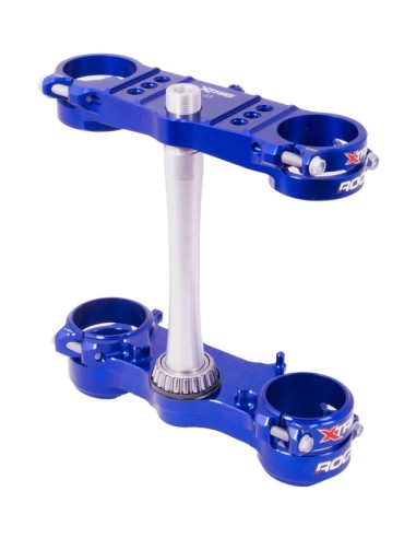 XTRIG ROCS Tech triple clamps blue Kawasaki KX250F/450F