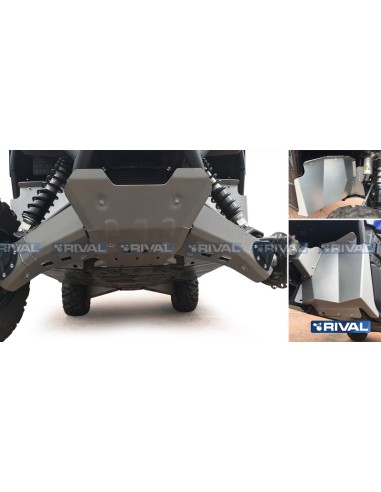 RIVAL Complete skid plate kit - Aluminium Yamaha Wolverine 700