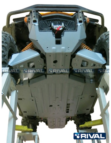 RIVAL Complete skid plate kit - Aluminium Can-Am Commander