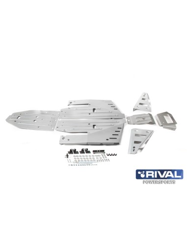 RIVAL Complete skid plate kit - Aluminium Polaris RZR 1000 XP/Turbo