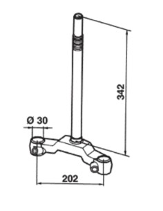Clamp triplu BUZZETTI Negru