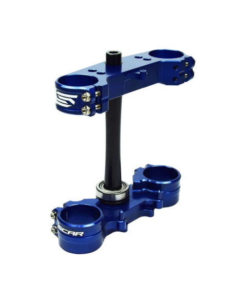 SCAR Triple Clamp Offset 22mm Blue