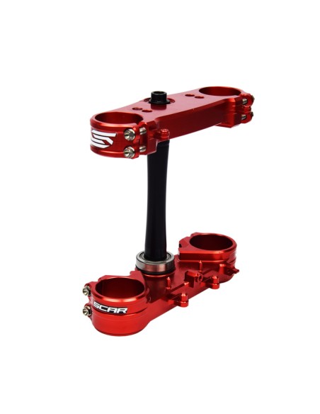 SCAR Triple Clamp Offset Standard Red - Honda