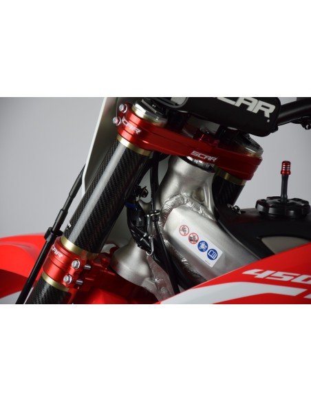 SCAR Triple Clamp Offset Standard Red - Honda