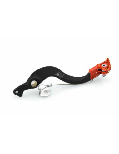 ART Factory Brake Pedal Black Anodized Aluminium/Orange Tip