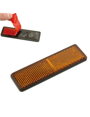 V PARTS 91x21 Rectangular Reflector Orange - with Tape