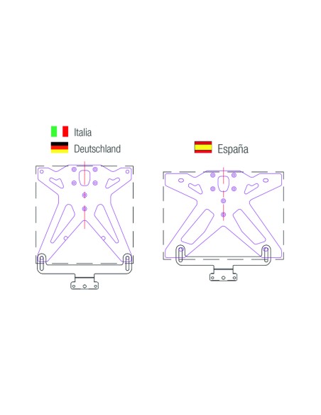 BIHR Reflector Horizontal Bracket