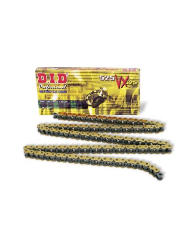 D.I.D 525 VX Transmission Chain Gold/Black 110 Links