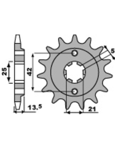 PBR Steel Standard Front Sprocket 494 - 530