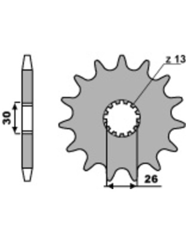 PBR Steel Standard Front Sprocket 2090 - 530