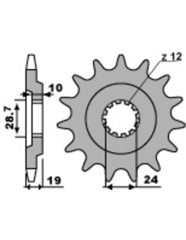PBR Steel Standard Front Sprocket 532 - 530
