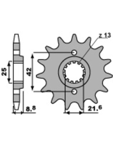 PBR Steel Standard Front Sprocket 523 - 520
