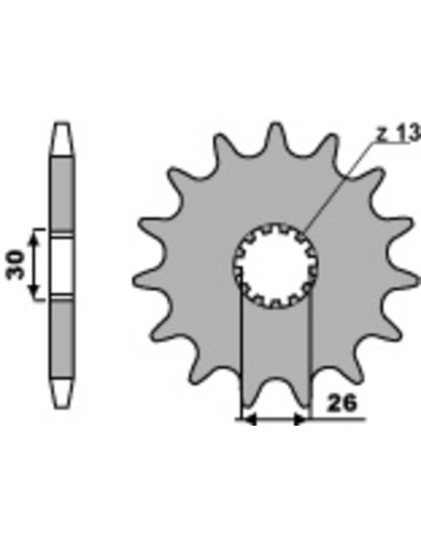 PBR Steel Standard Front Sprocket 2130 - 525