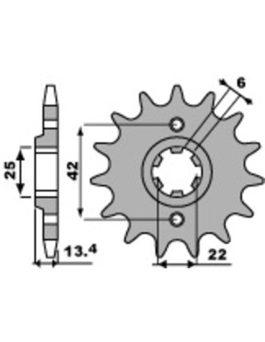 PBR Steel Standard Front Sprocket 291 - 525