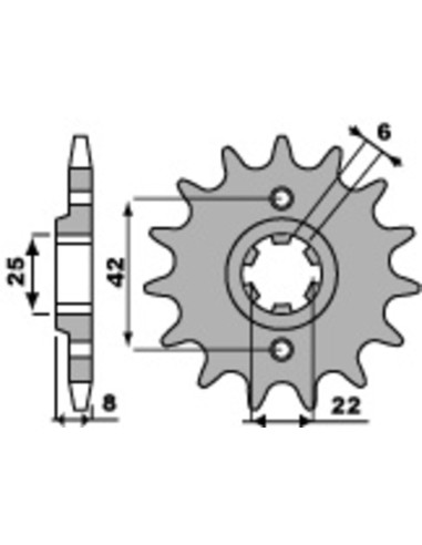 PBR Steel Standard Front Sprocket 281 - 520