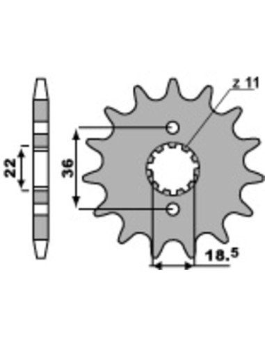 PBR Steel Standard Front Sprocket 2506 - 520
