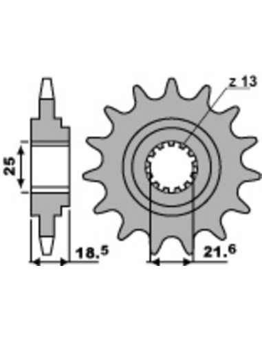 PBR Steel Standard Front Sprocket 2119 - 520