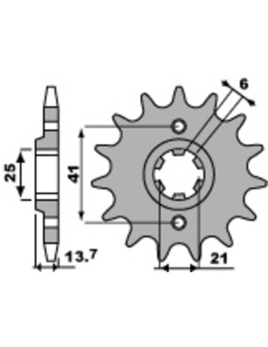 PBR Steel Standard Front Sprocket 268 - 530